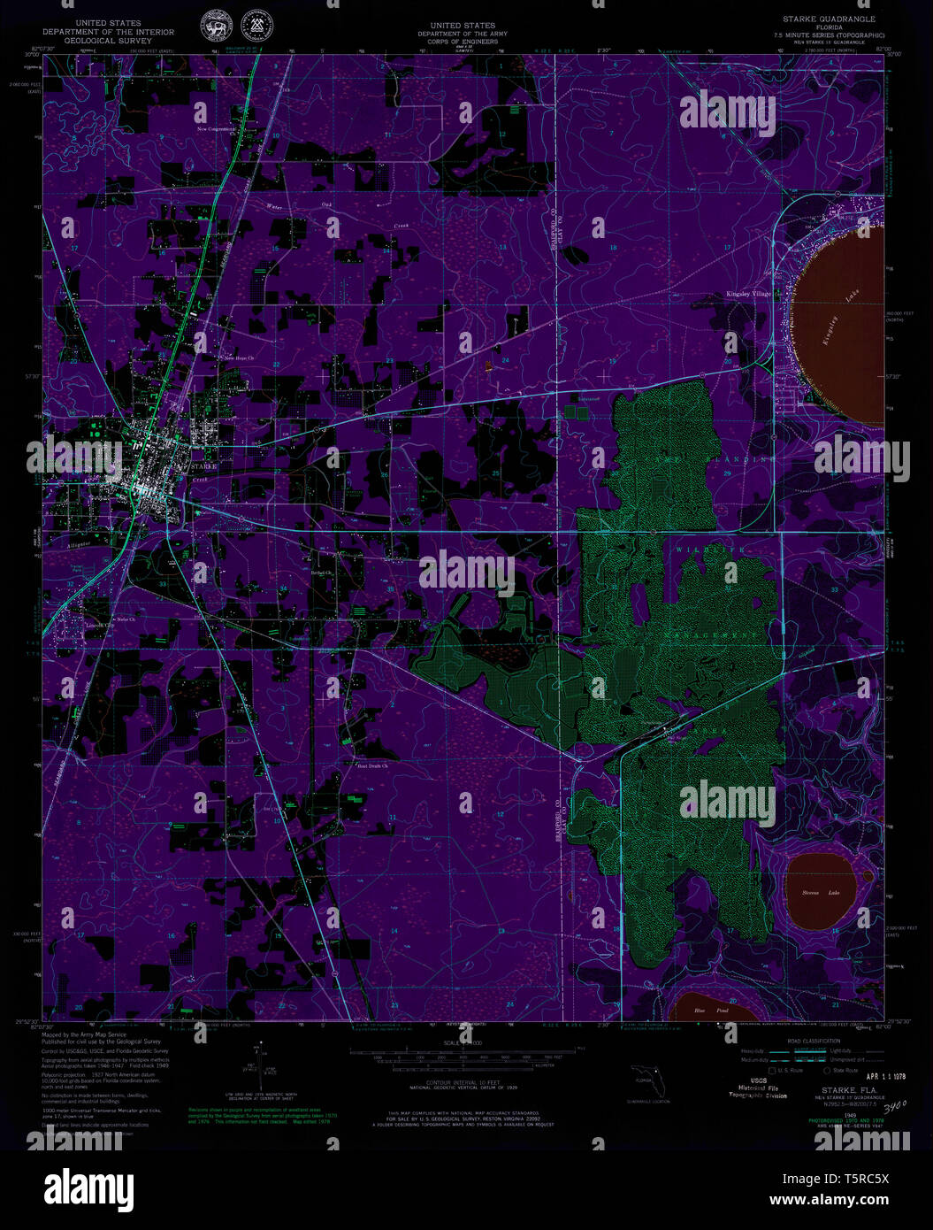 Starke florida map hires stock photography and images Alamy