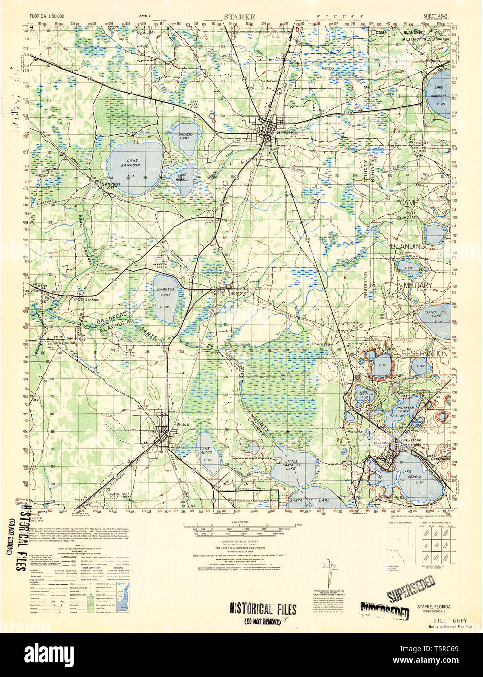 Starke florida map hires stock photography and images Alamy