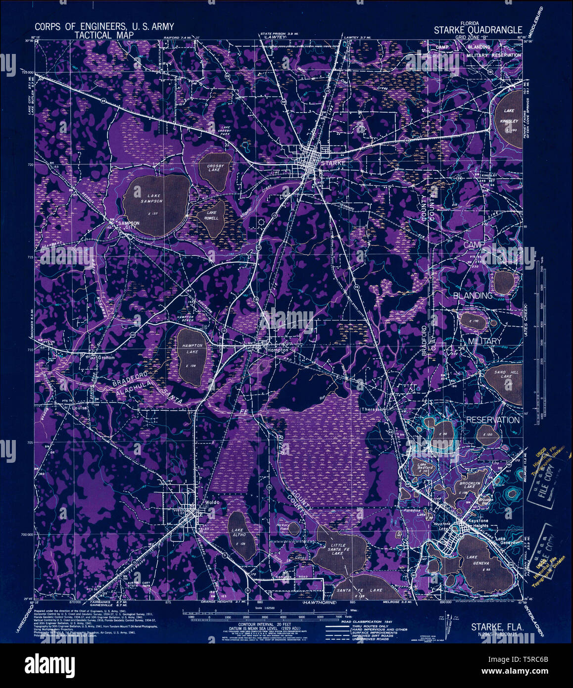 Starke florida map hires stock photography and images Alamy