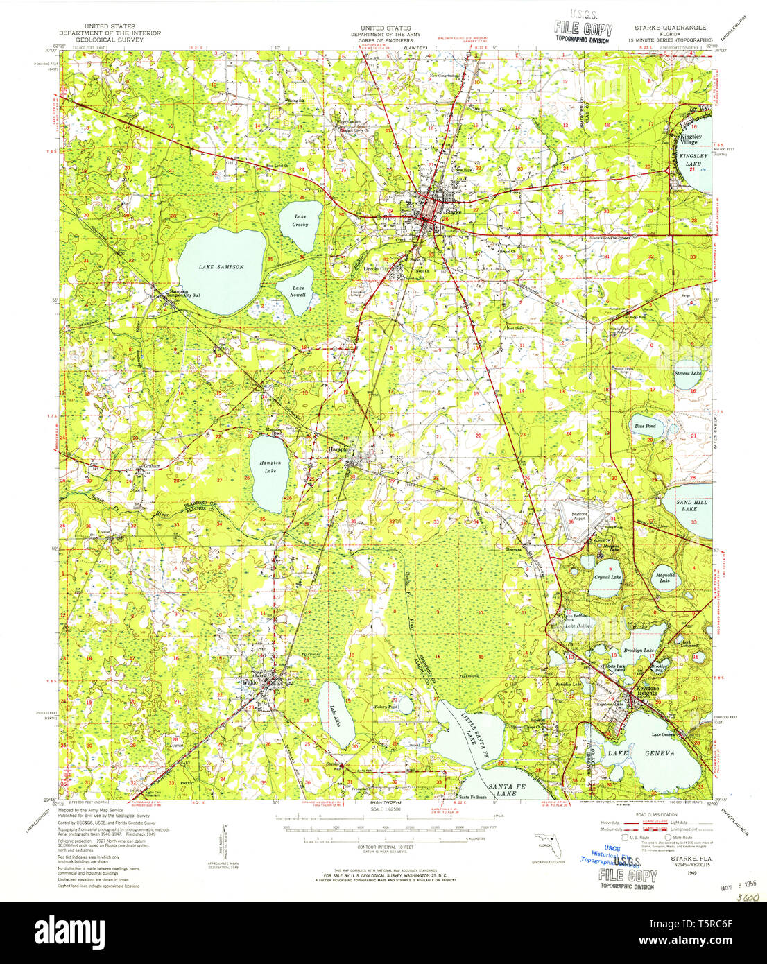 Starke florida map hires stock photography and images Alamy