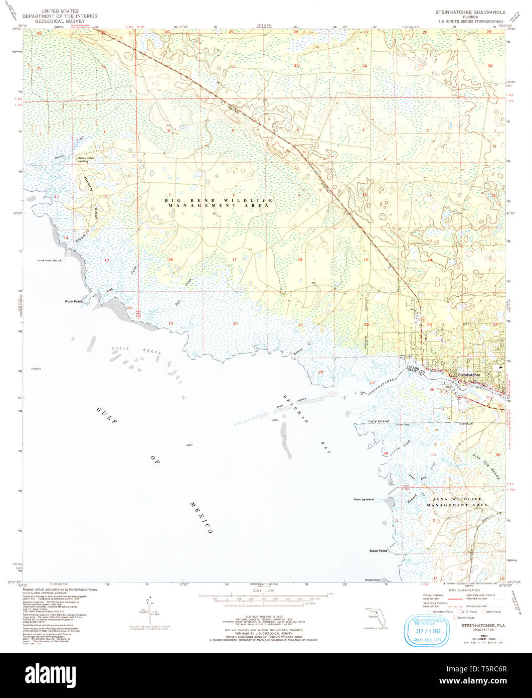 Steinhatchee florida map hires stock photography and images Alamy