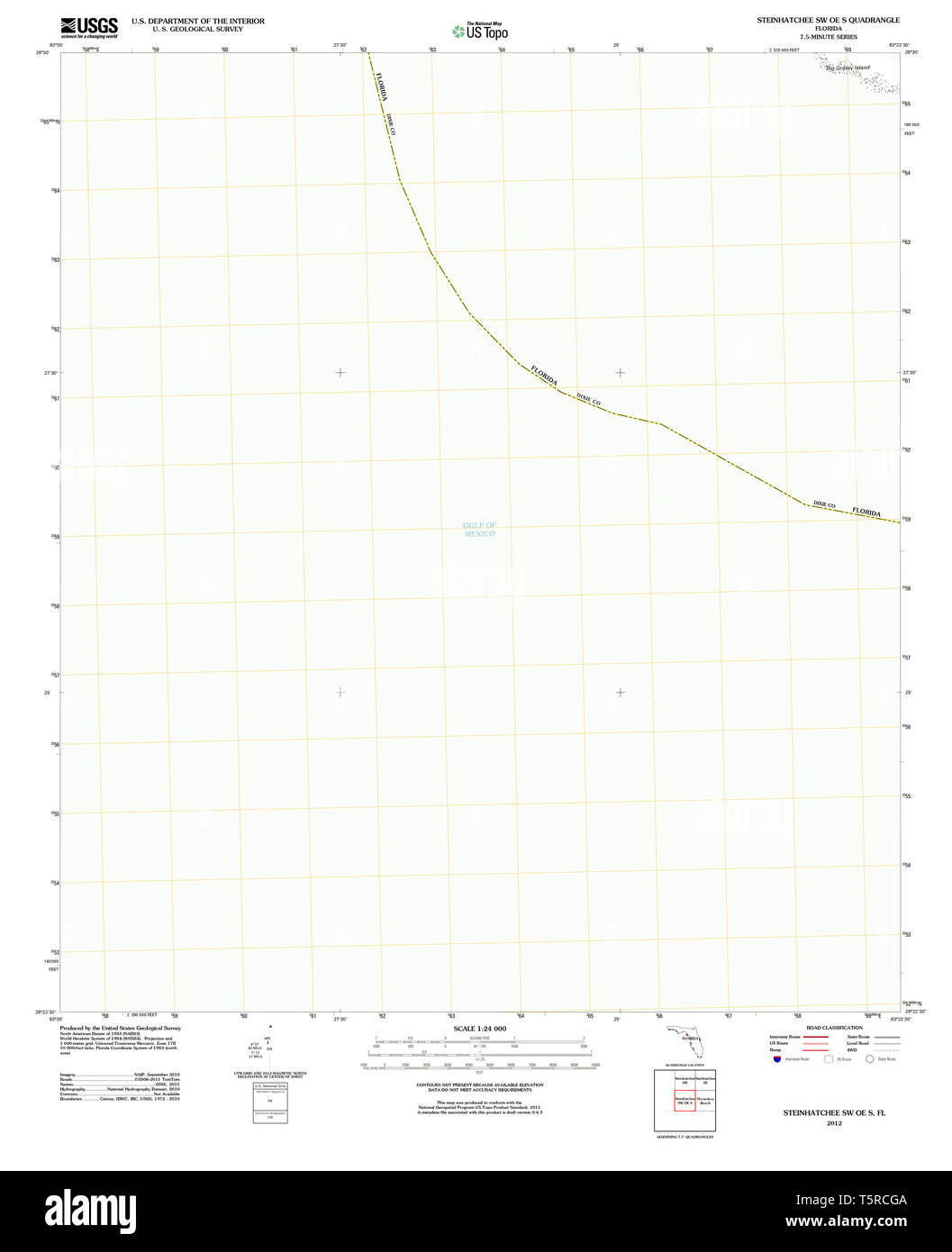 Map of steinhatchee hi res stock - Usgs Topo Map Florida Fl Steinhatchee Sw Oe S 20120809 Tm Restoration T5RCGA