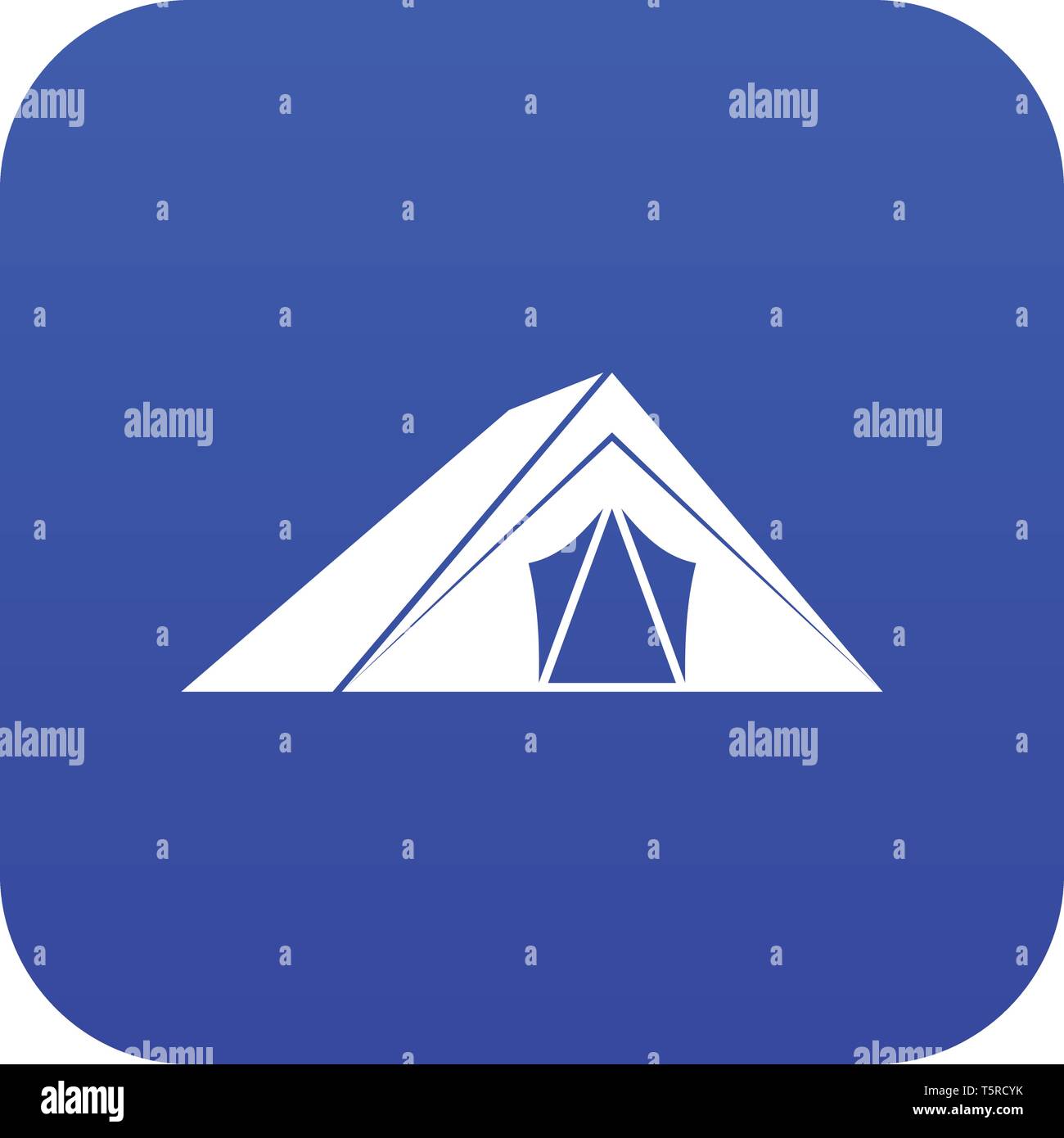Tent icon digital blue Stock Vector Image & Art - Alamy