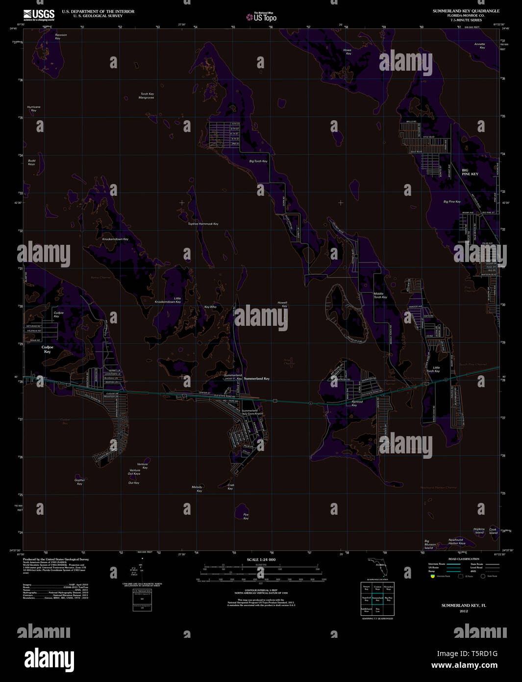 Map of summerland hires stock photography and images Alamy
