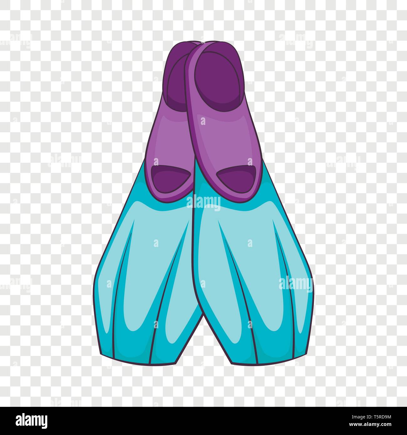 Flippers icon, cartoon style Stock Vector Image & Art - Alamy