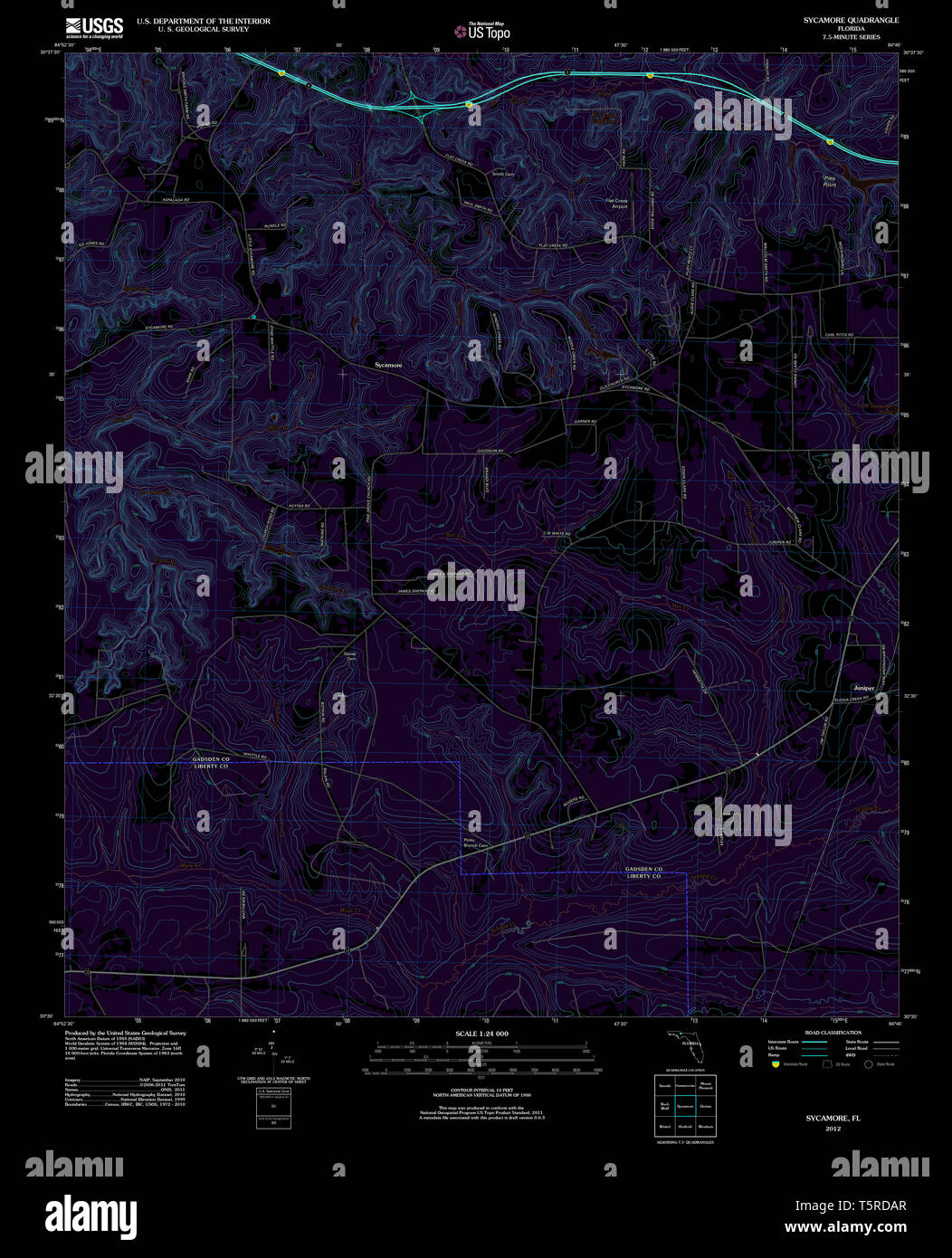 Map of sycamore hires stock photography and images Alamy