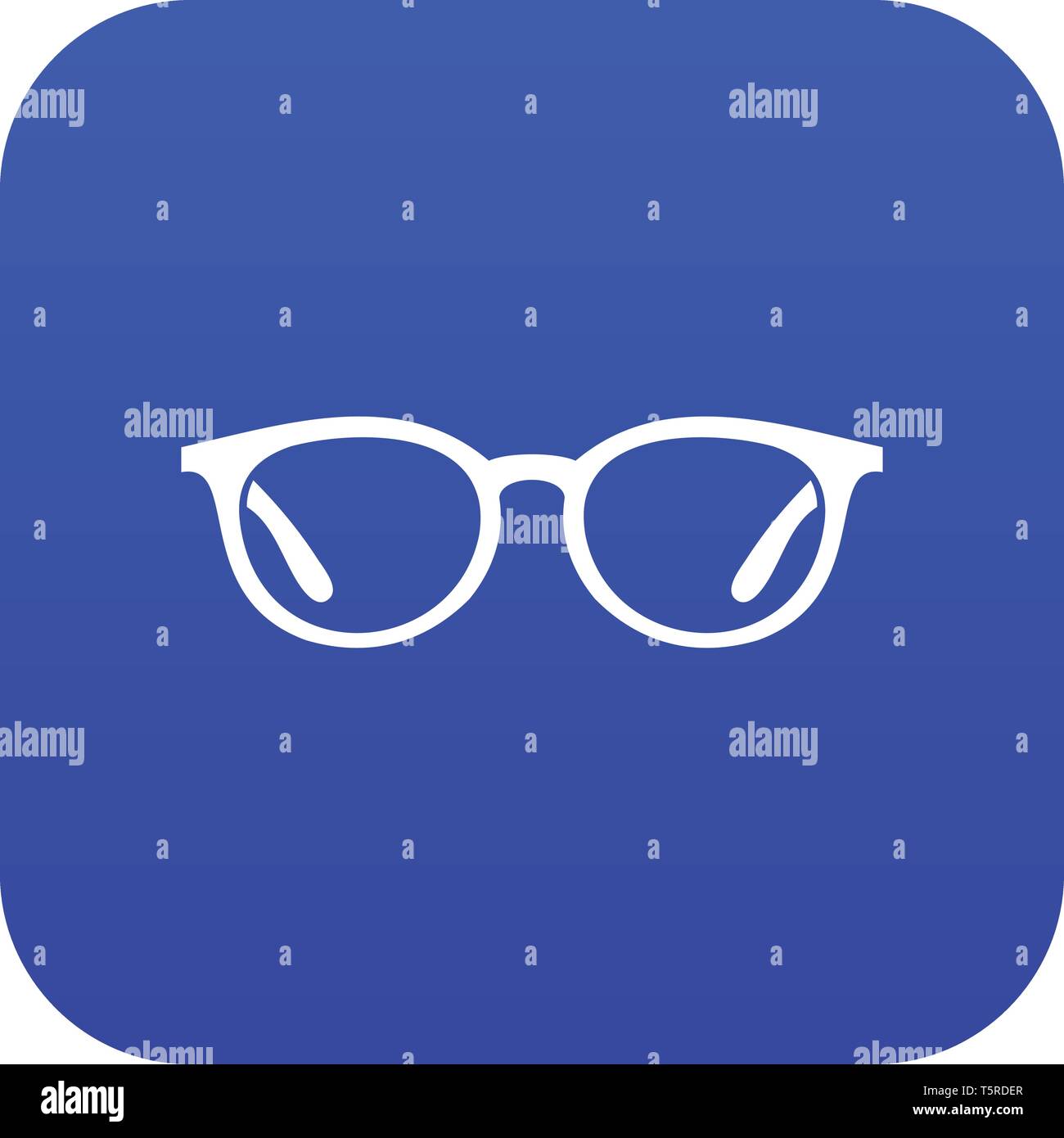 Glasses icon digital blue Stock Vector Image & Art Alamy