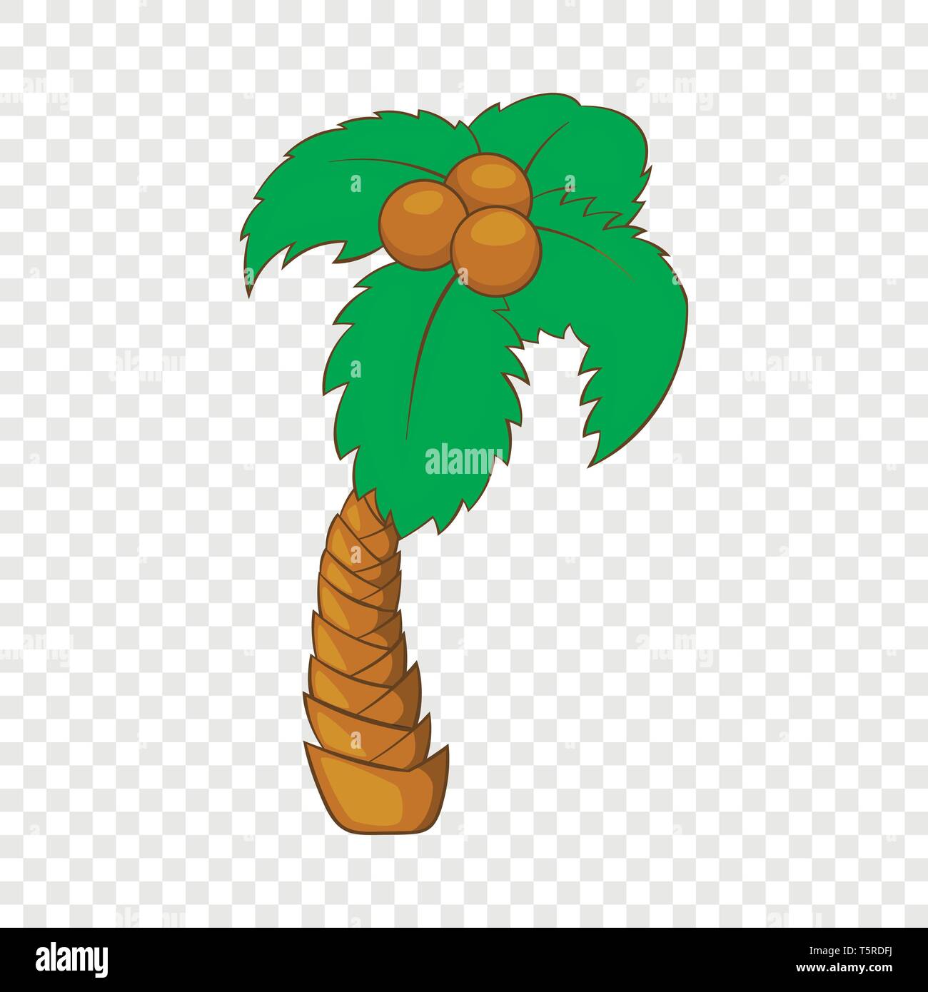 Palm icon, cartoon style Stock Vector