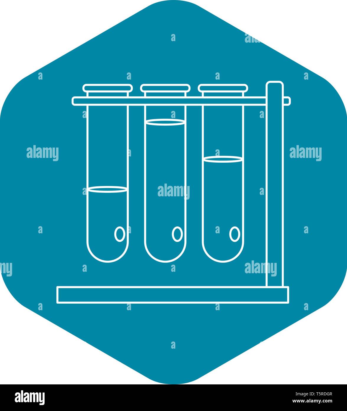 Three beakers icon, outline style Stock Vector Image & Art - Alamy