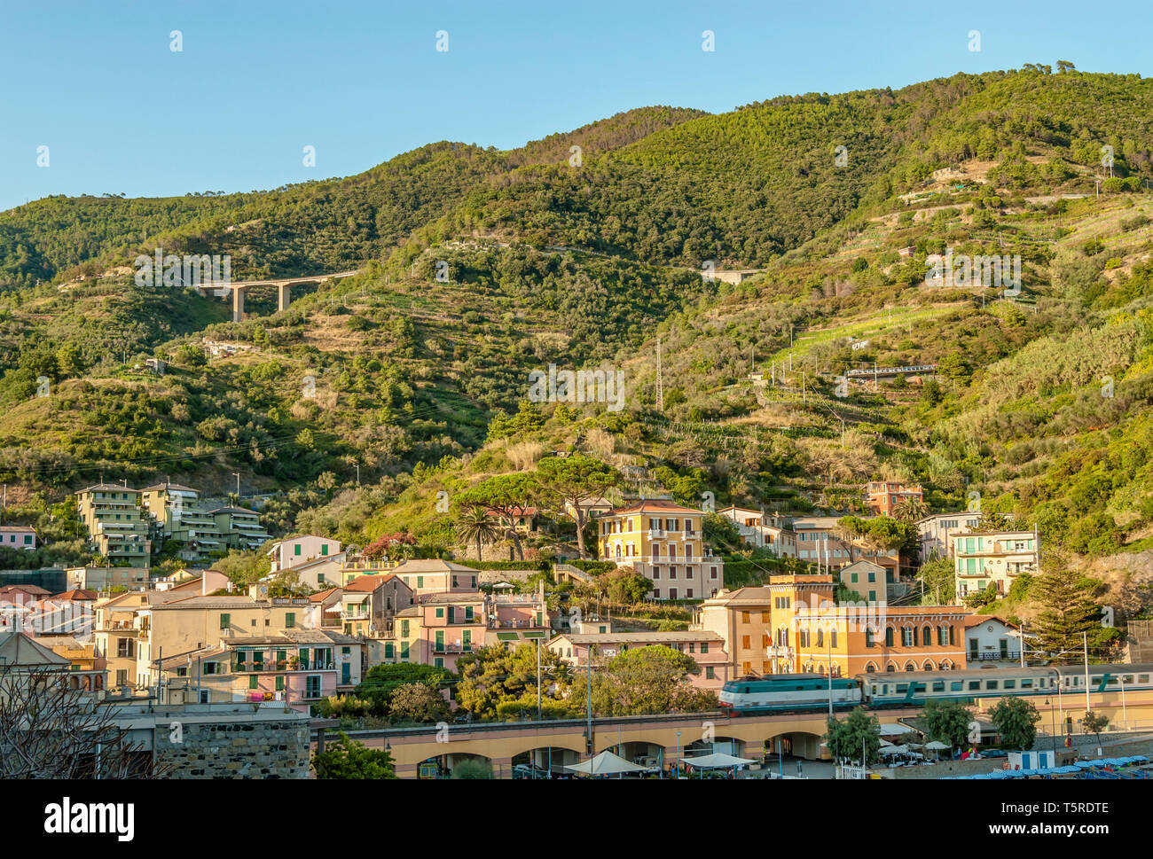Coastal village Monterosso al Mare, Cinque Terre National Park, Liguria, Italy Stock Photo