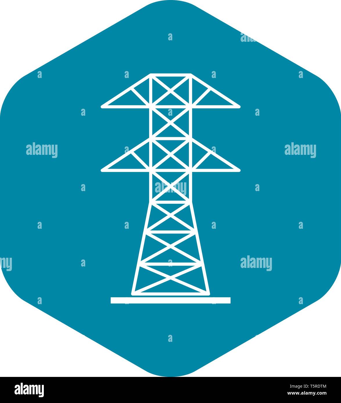 High voltage tower icon, simple style Stock Vector Image & Art - Alamy