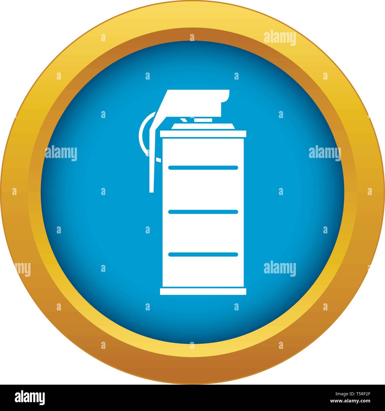 Stun grenade icon blue vector isolated Stock Vector Image & Art - Alamy