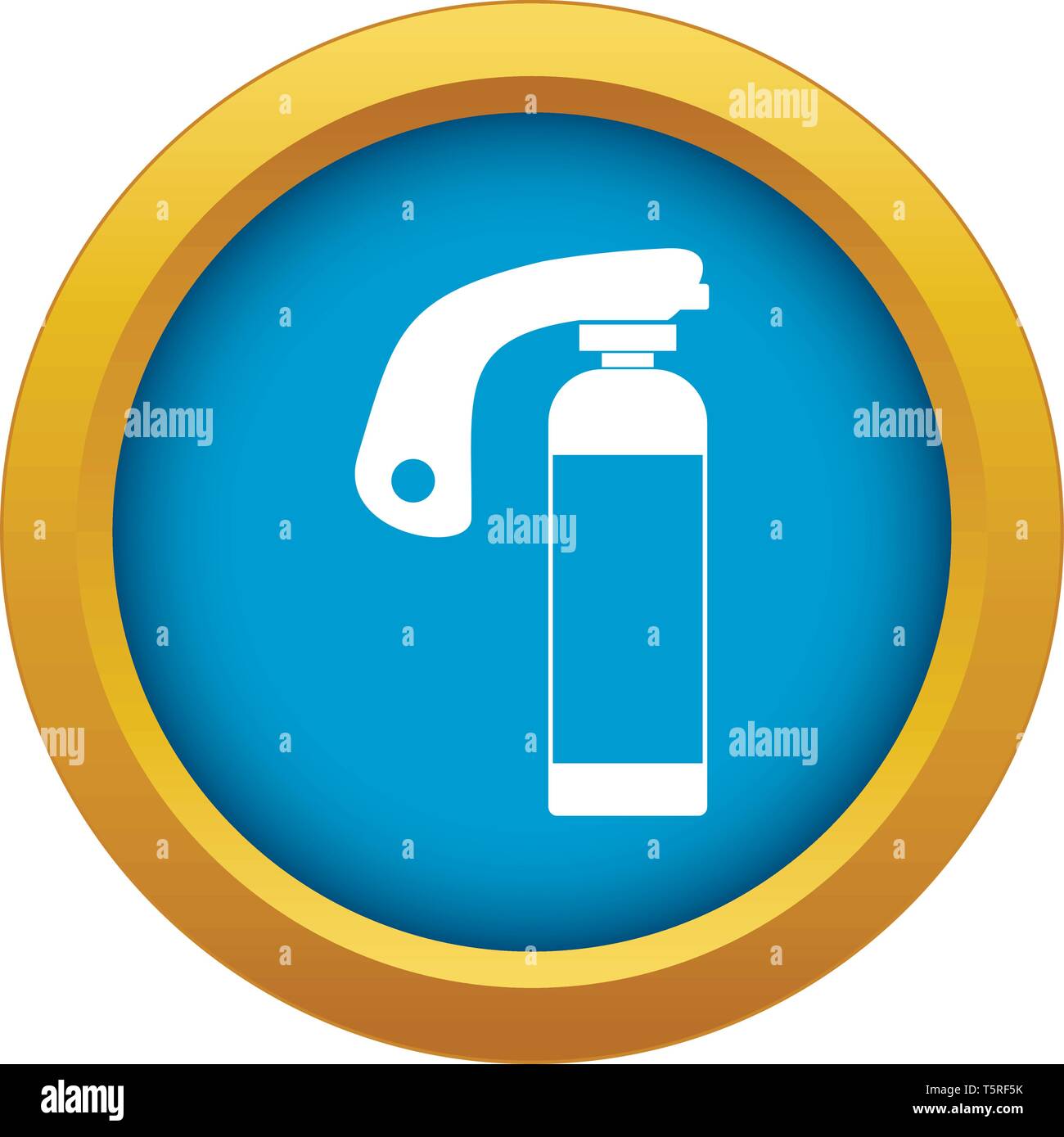 Fire extinguisher icon blue vector isolated Stock Vector Image & Art ...