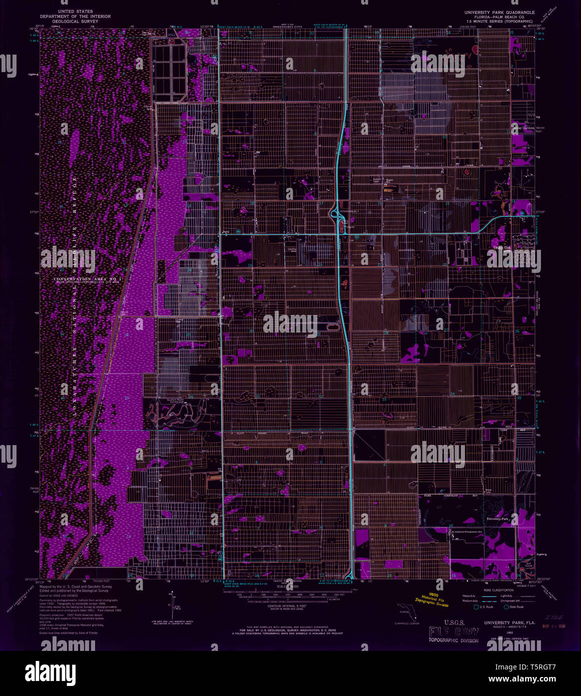 USGS TOPO Map Florida FL University - Usgs Topo Map Florida Fl University Park 348913 1962 24000 Inverted Restoration T5RGT7 