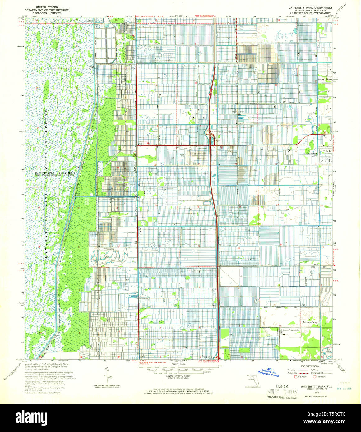 USGS TOPO Map Florida FL University - Usgs Topo Map Florida Fl University Park 348913 1962 24000 Restoration T5RGTC