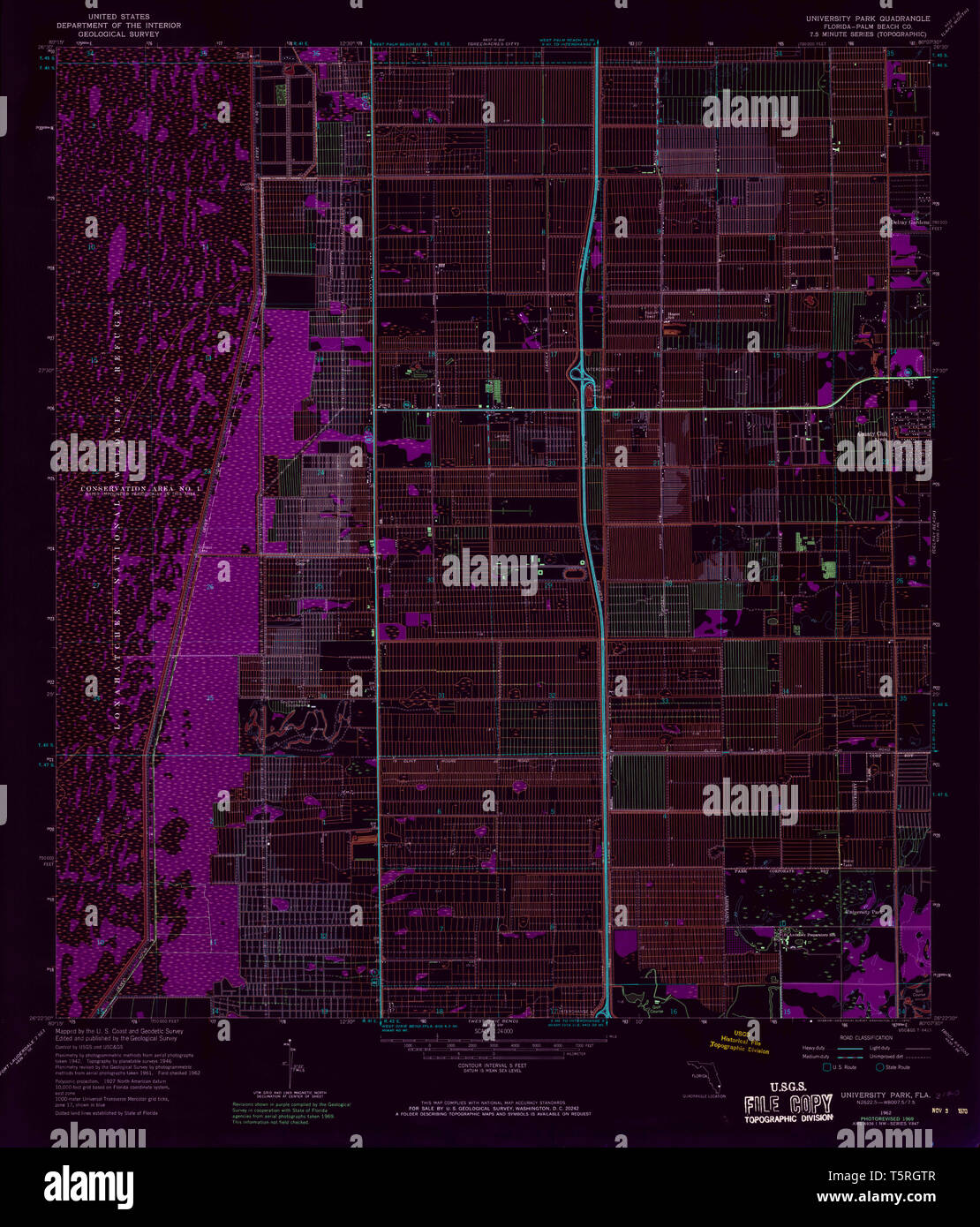 USGS TOPO Map Florida FL University - Usgs Topo Map Florida Fl University Park 348914 1962 24000 Inverted Restoration T5RGTR 