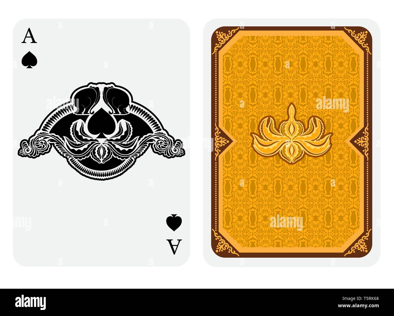 Design Playing Card Back Side High Resolution Stock Photography And Images Alamy