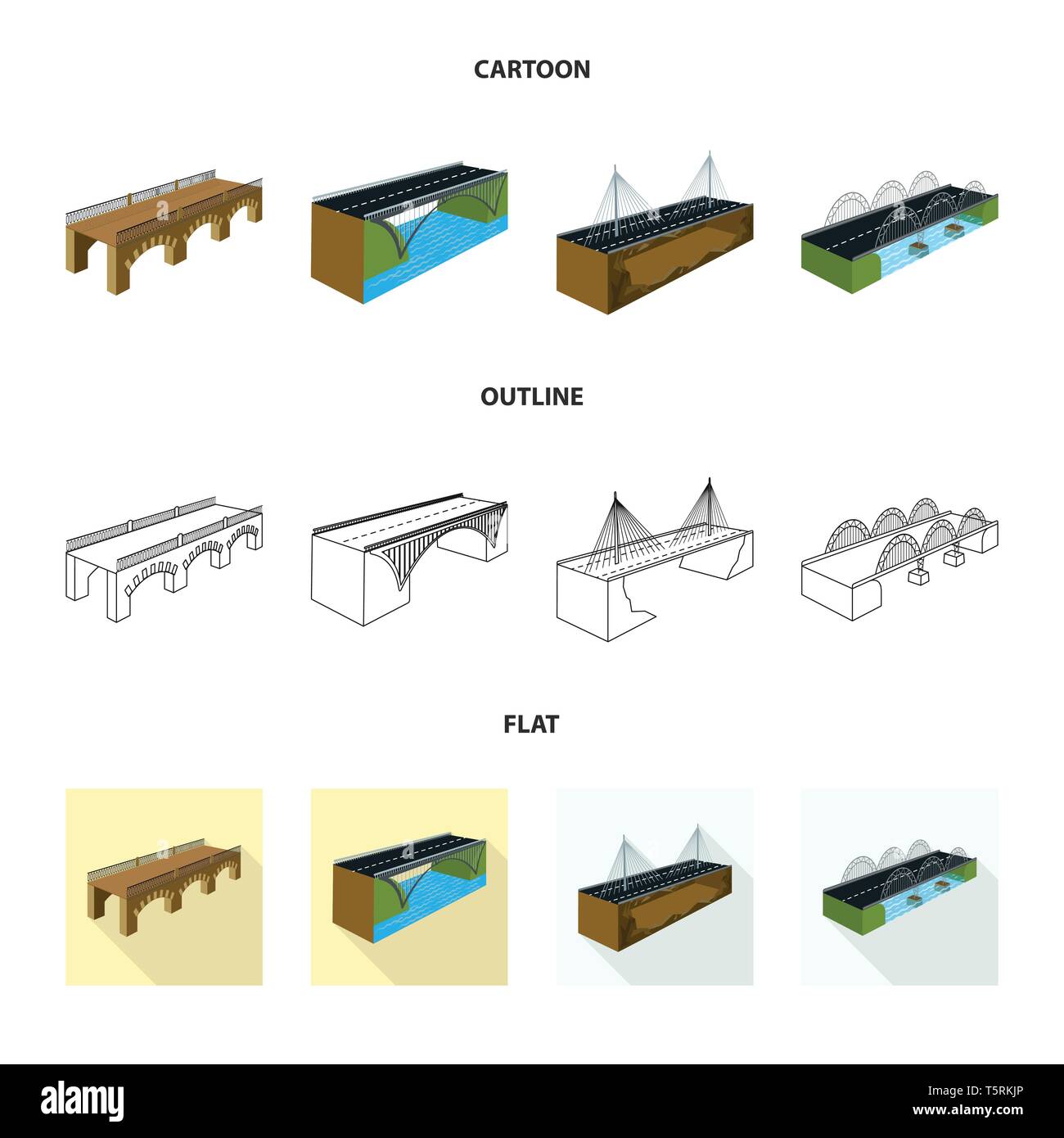 Vector design of connection and design sign. Set of connection and side ...