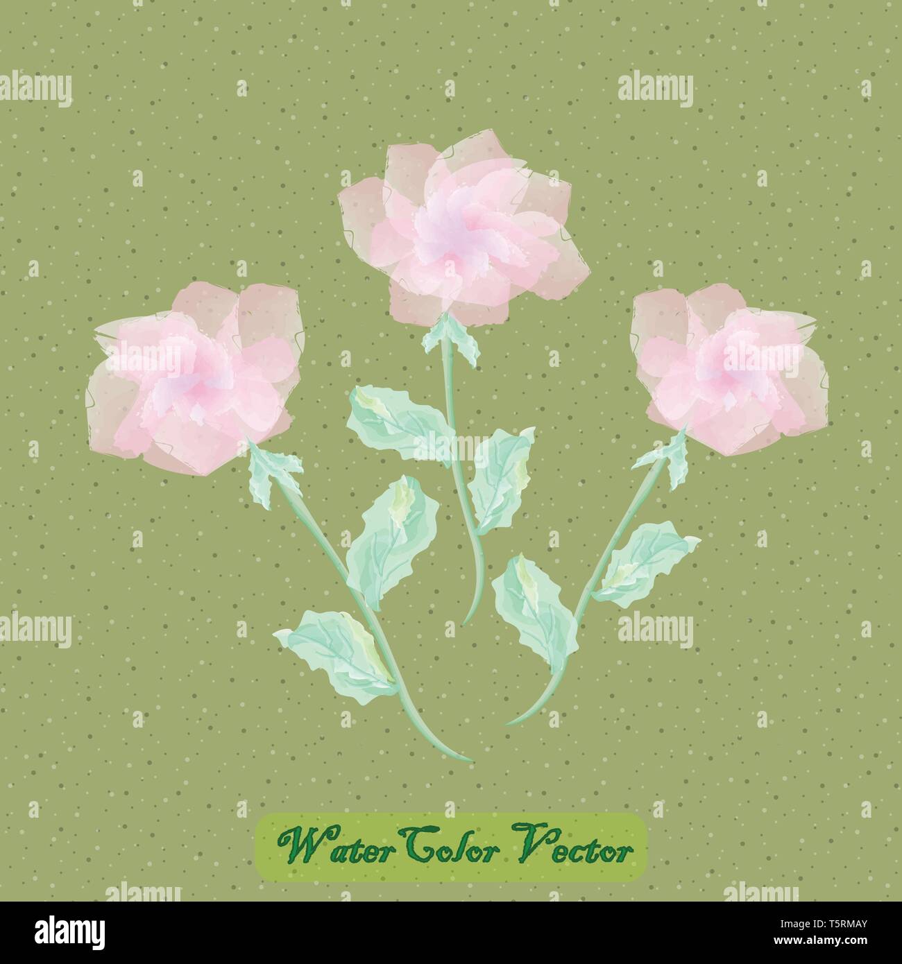 Vector Watercolor Flowers Stock Vector Image & Art Alamy