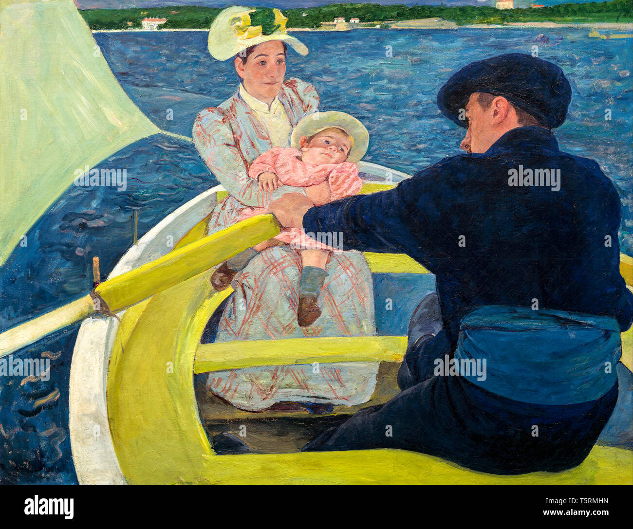 Mary Cassatt, The Boating Party, painting, c. 1893 Stock Photo