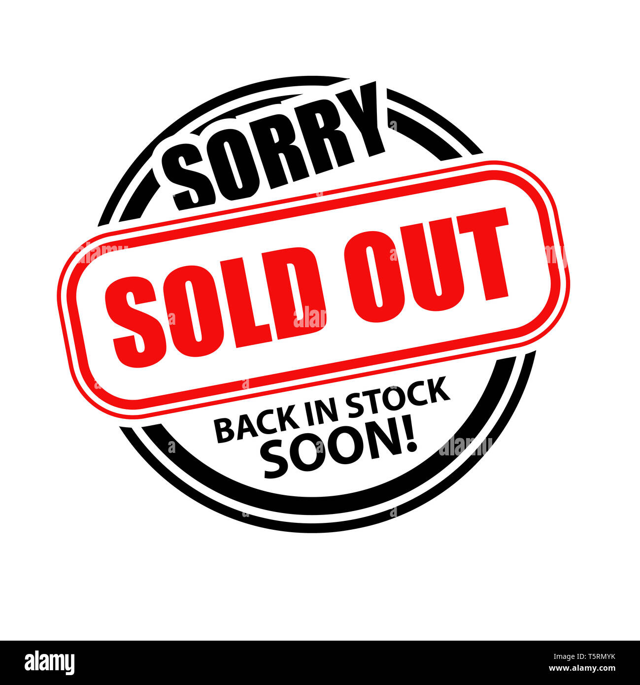 Sold out Cut Out Stock Images & Pictures - Alamy