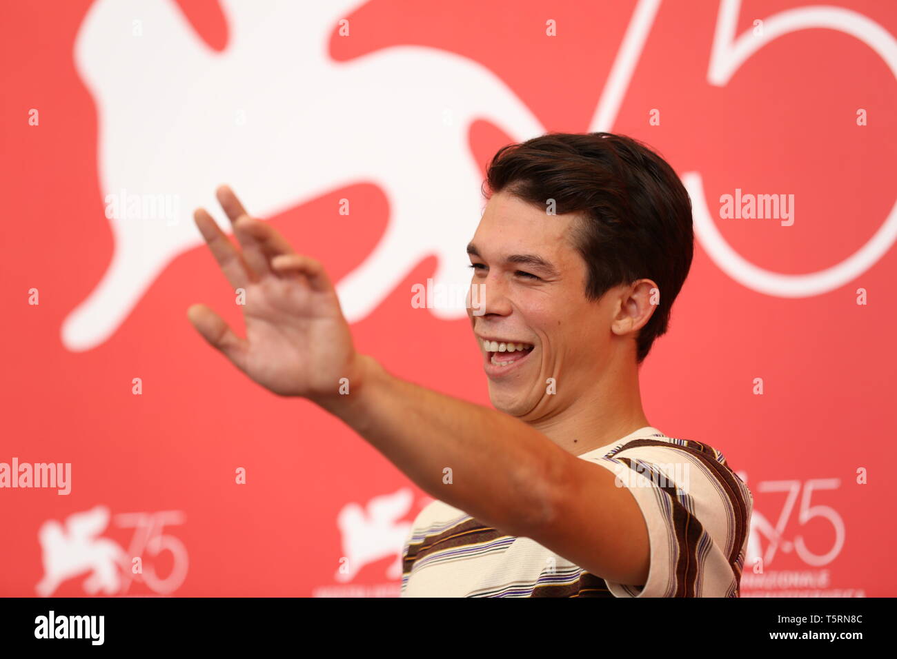 VENICE, ITALY – AUG 30, 2018: Sandor Funtek attends the photocall of 'L