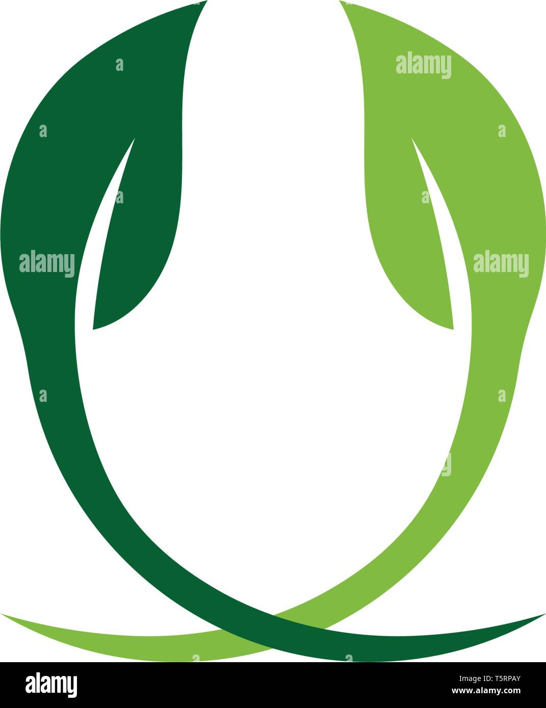 Ecology leaves go green logo illustration Stock Vector Image & Art - Alamy