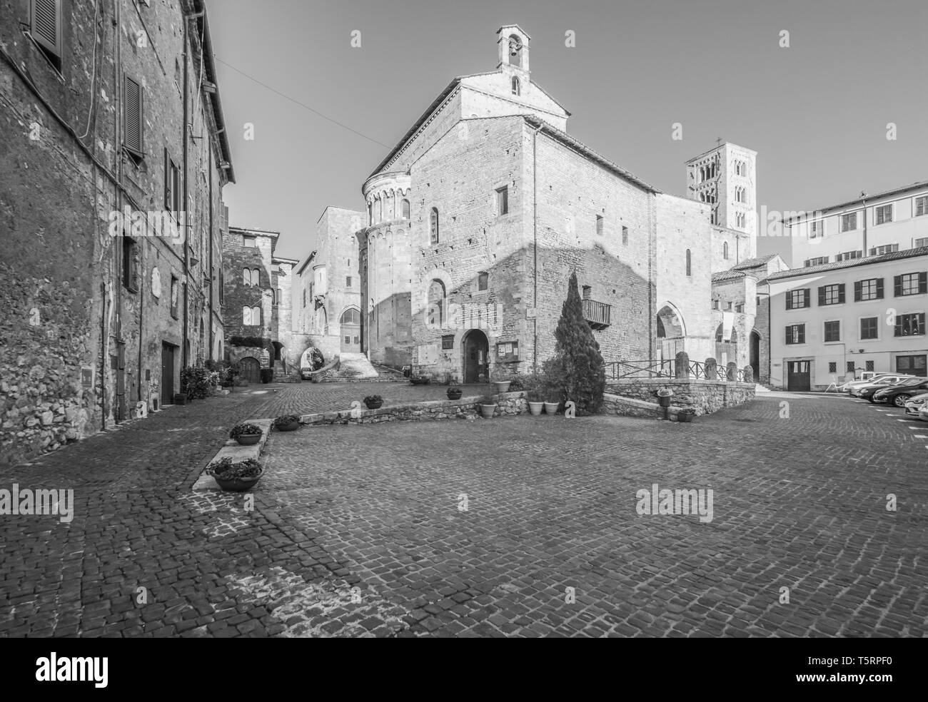 Anagni (Italy) - A little medieval city in province of Frosinone, famous to be the 'City of the Popes'; it has been the residence of the Pope of Rome Stock Photo