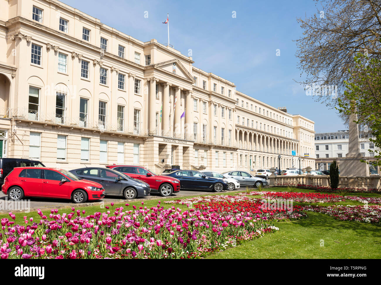 Cheltenham Borough Council Municipal Offices on The Promenade Cheltenham promenade Cheltenham Spa, Gloucestershire England UK GB Europe Stock Photo