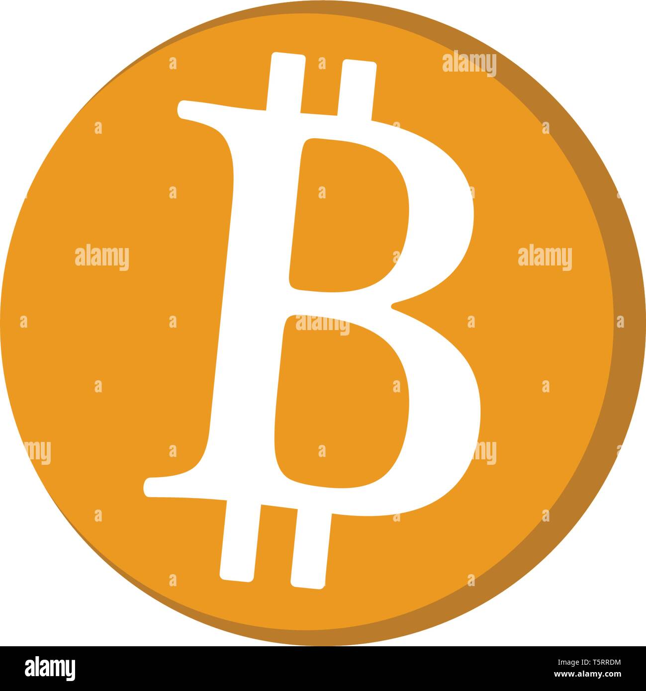 Bitcoin Logo Vector Template Money Stock Vector Image Art Alamy