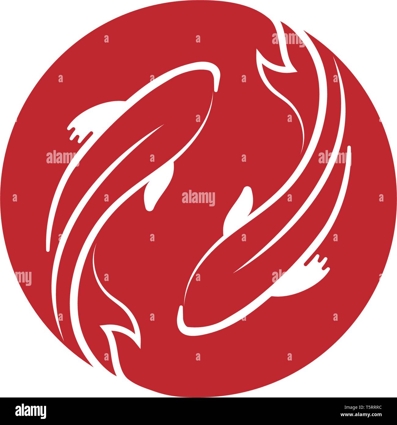 Download carp koi design on white background. Animal. Fish Icon. Underwater. Easy editable layered vector ...