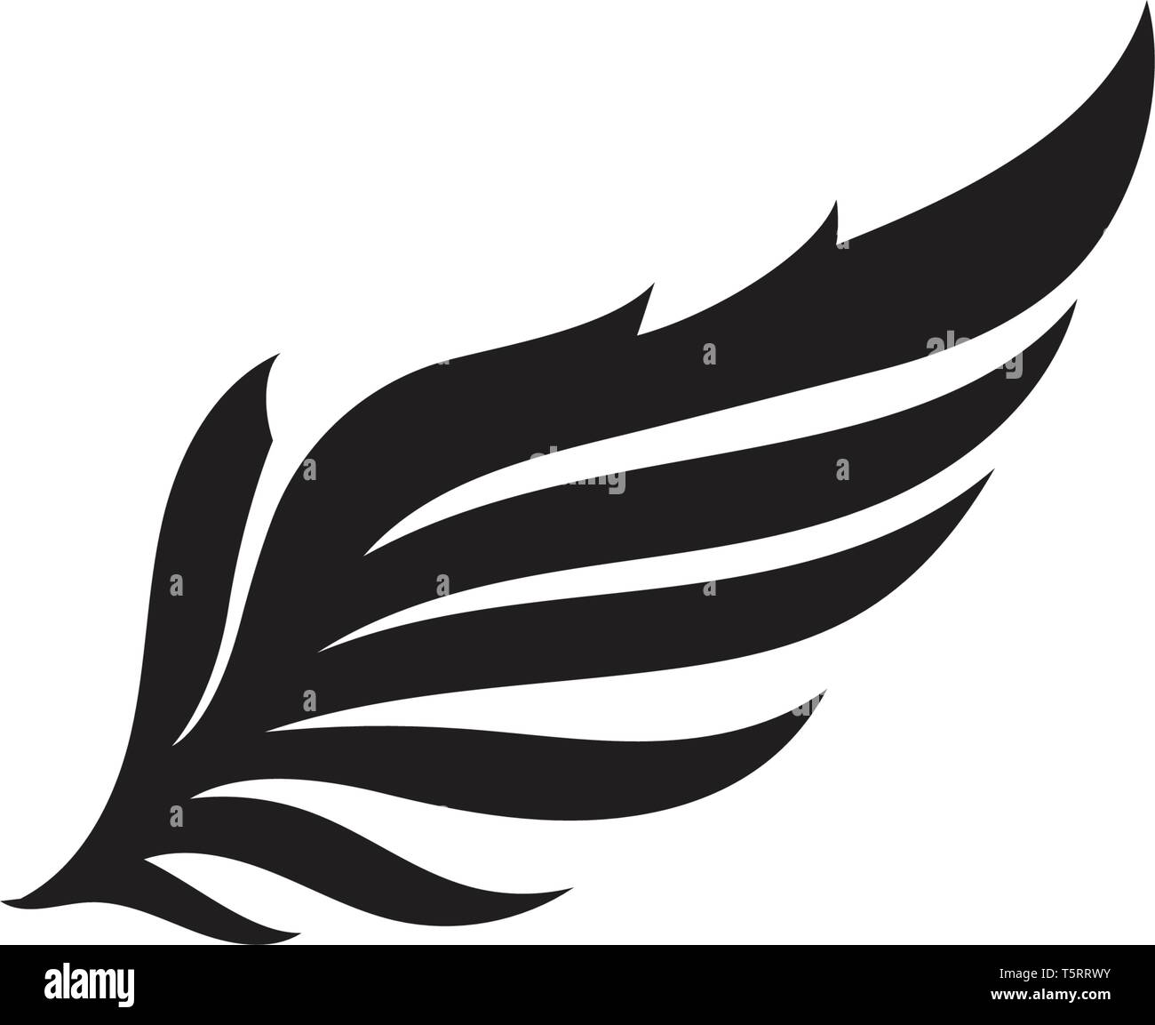 Wing falcon bird logo eps10 Stock Vector