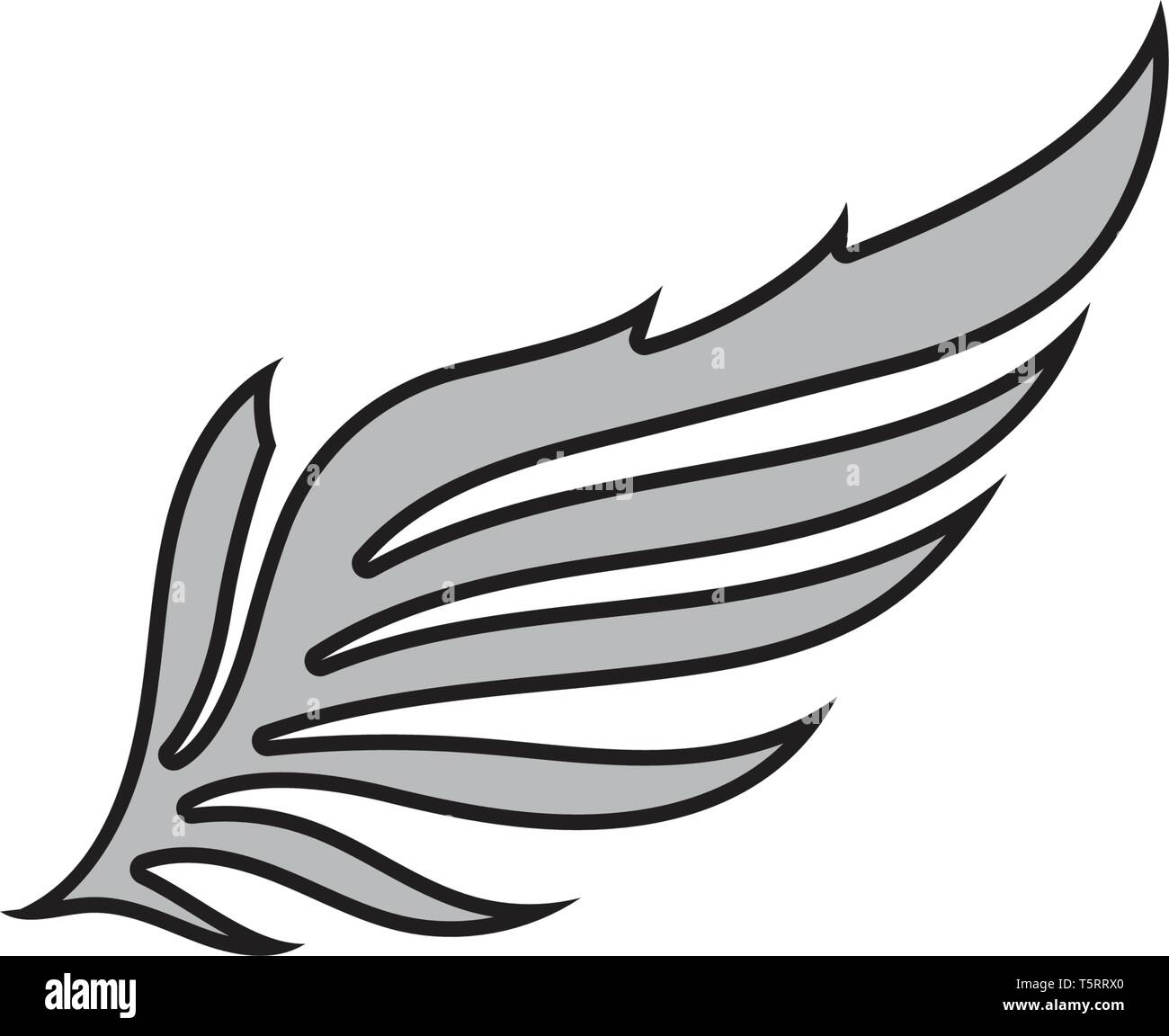 Wing falcon bird logo eps10 Stock Vector