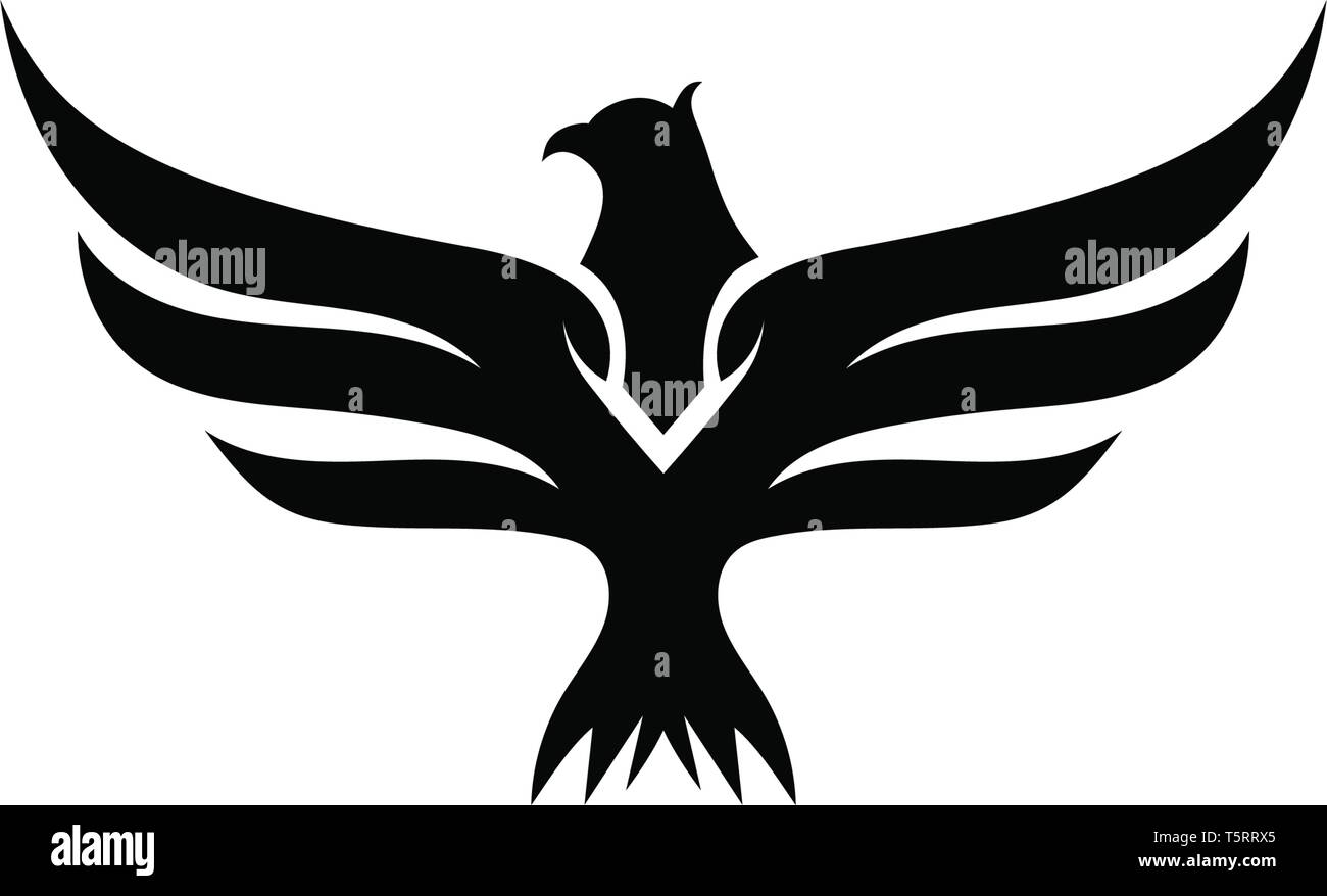 Wing falcon bird logo eps10 Stock Vector