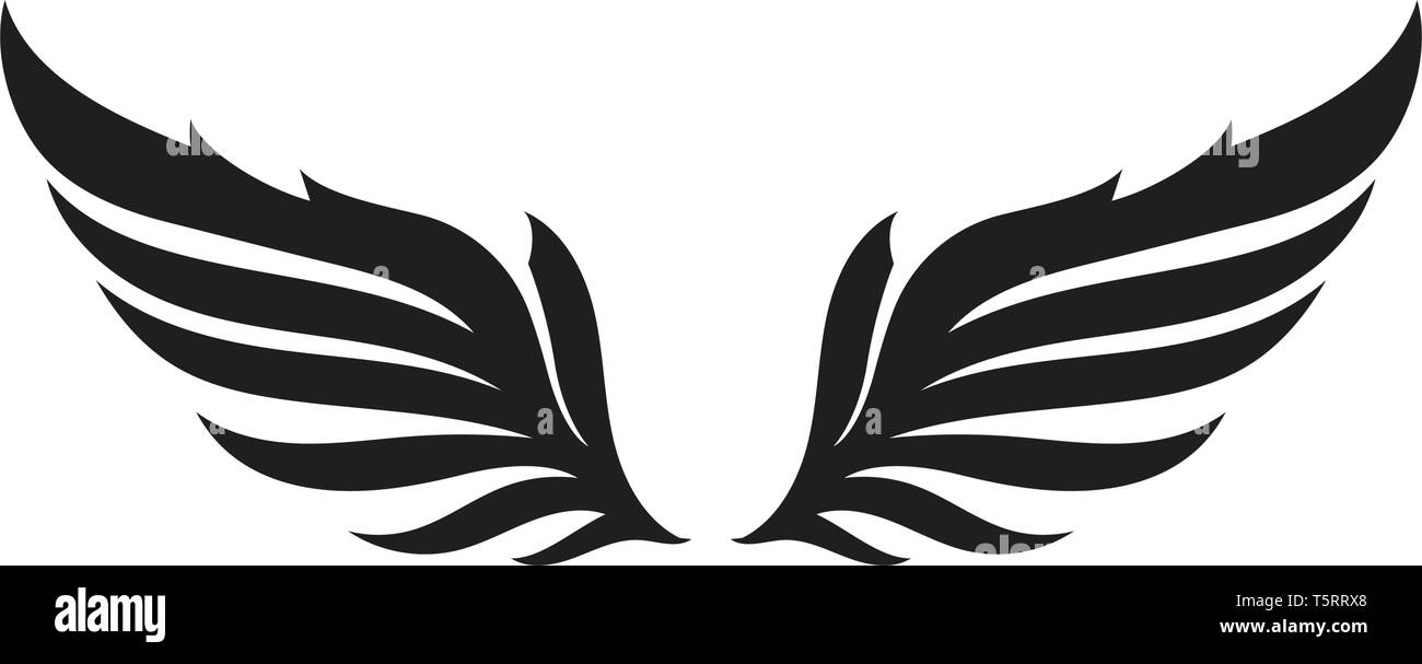 Wing Falcon Bird Logo Eps10 Stock Vector Image Art Alamy
