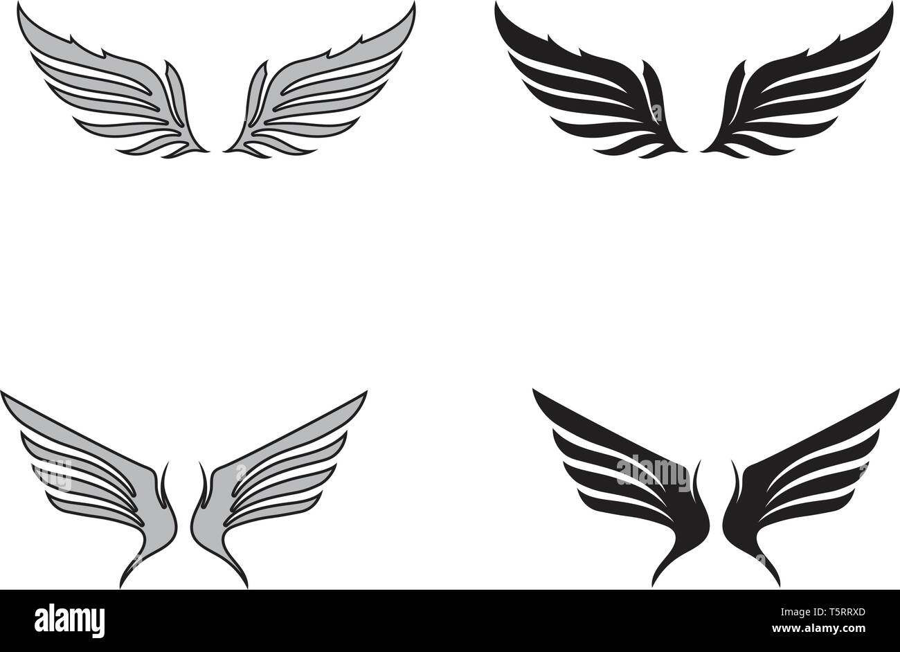 Wing falcon bird logo eps10 Stock Vector Image & Art - Alamy
