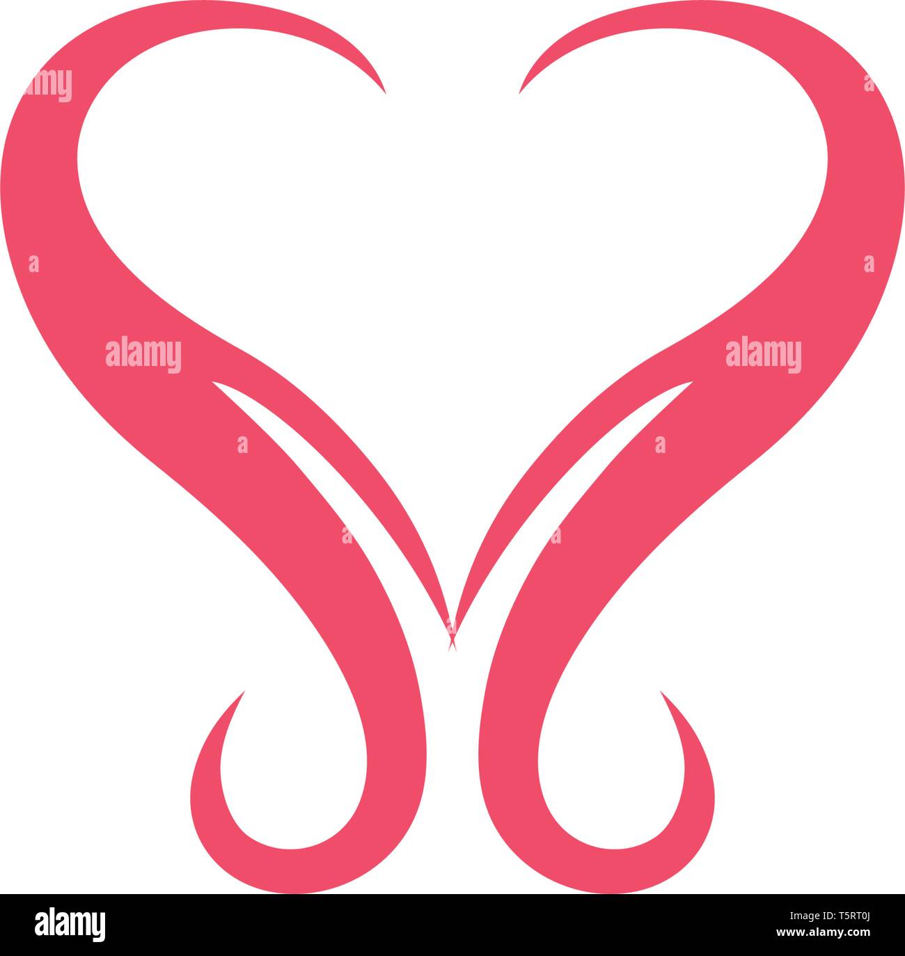 Love heart logo and template vector Stock Vector Image & Art - Alamy