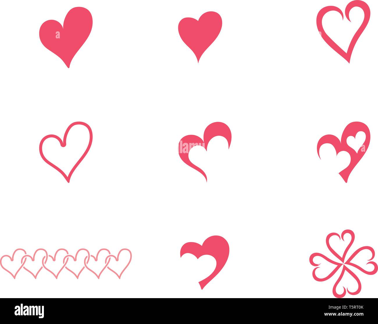 Love heart logo and template vector Stock Vector Image & Art - Alamy