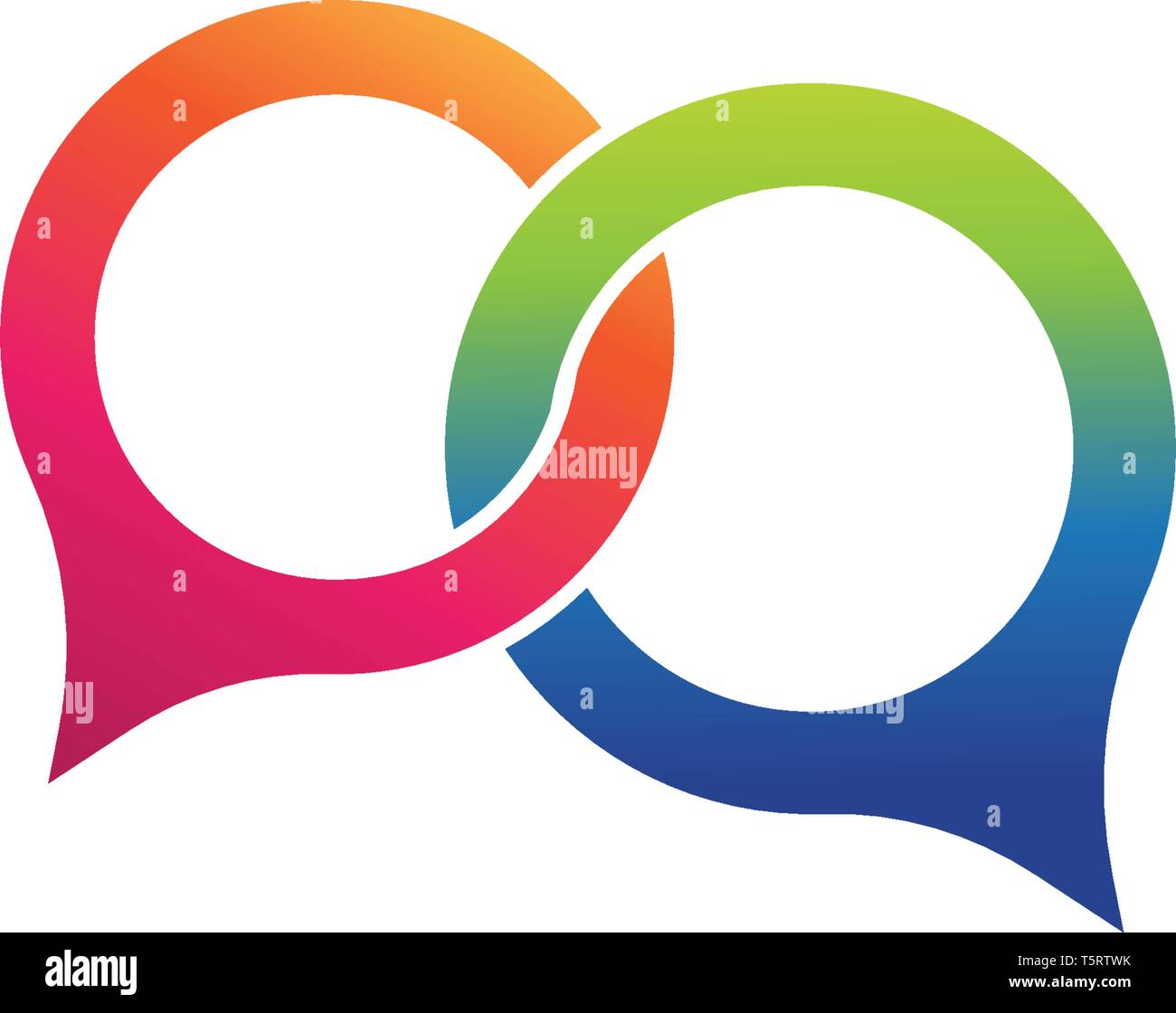 Speech bubble icon Logo template vector illustration Stock Vector Image ...