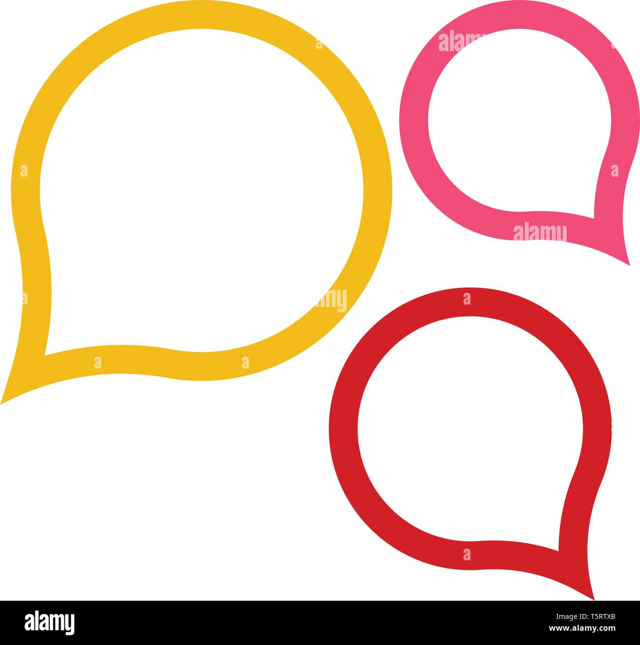 Speech bubble icon Logo template vector illustration Stock Vector Image ...