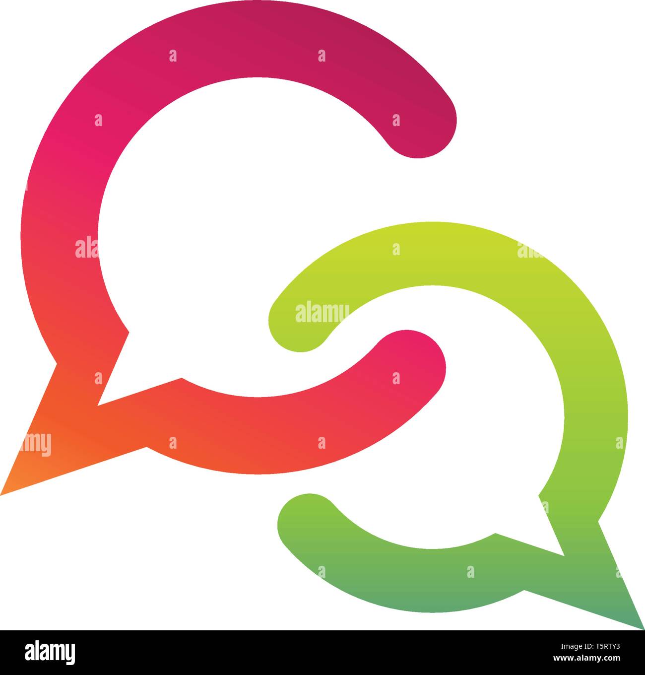 Speech bubble icon Logo template vector illustration Stock Vector Image ...