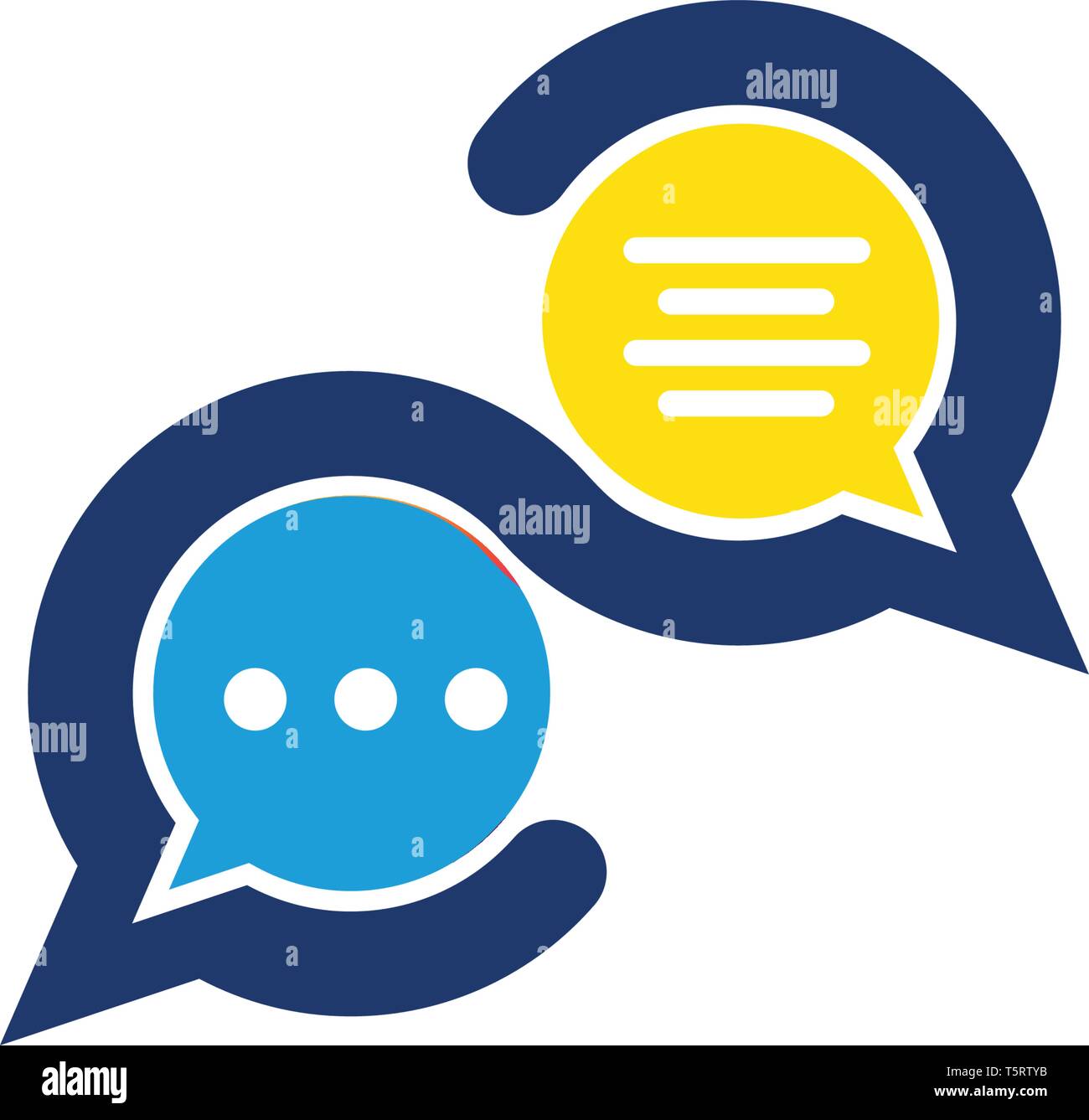 Speech bubble icon Logo template vector illustration Stock Vector Image ...