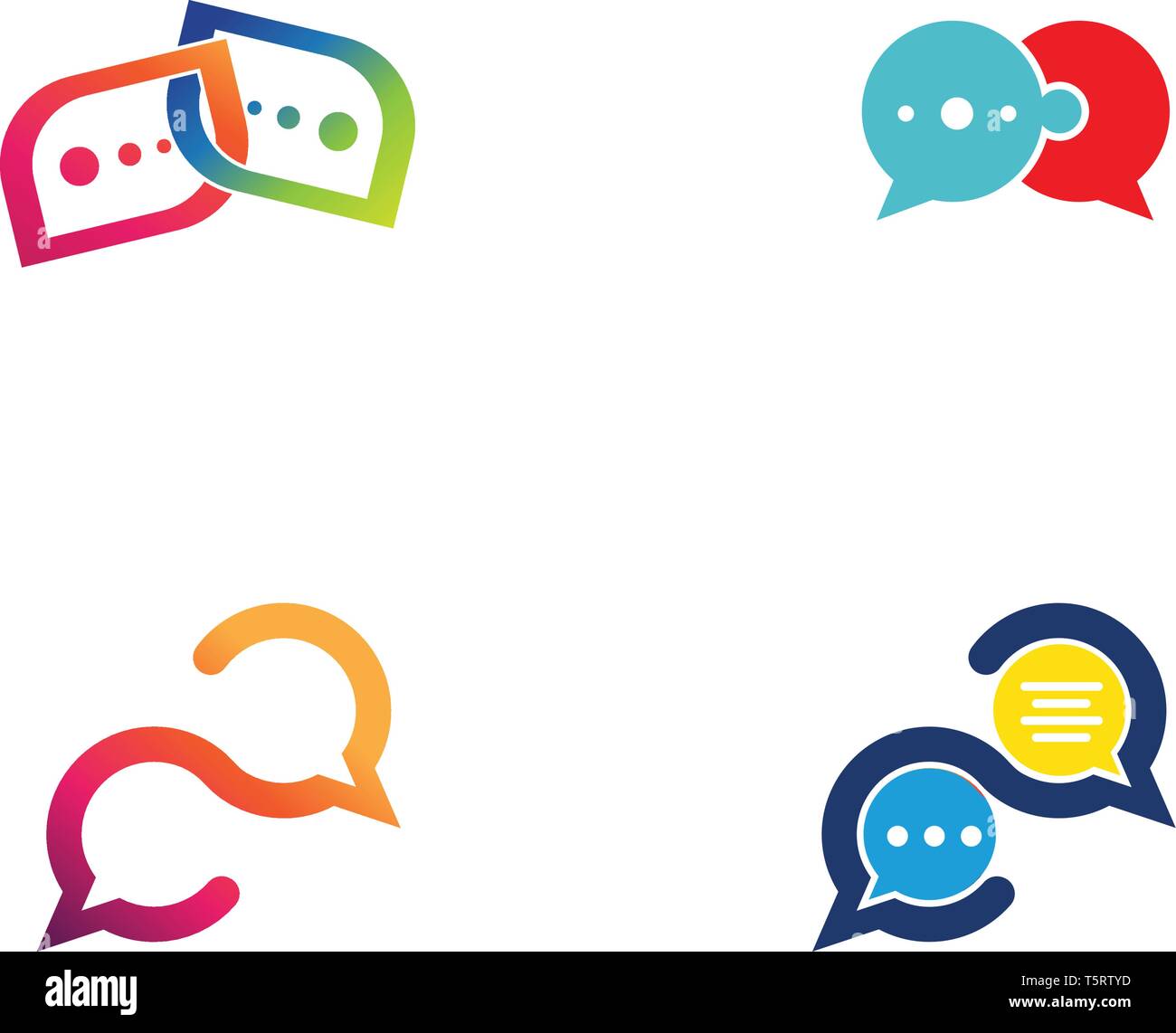 Speech bubble icon Logo template vector illustration Stock Vector Image ...
