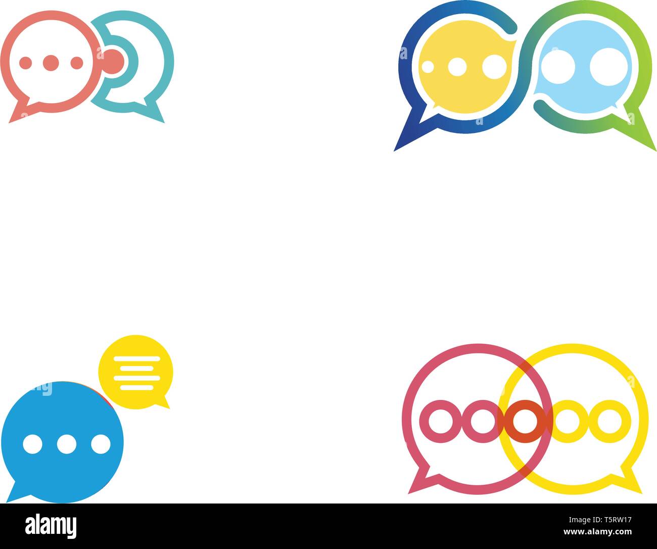Speech bubble icon Logo template vector illustration Stock Vector Image ...