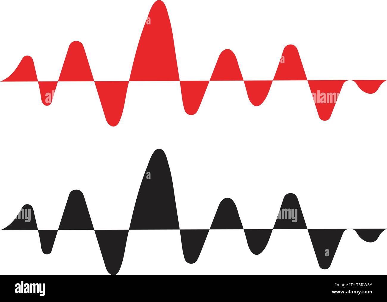 Pulse line ilustration vector template Stock Vector