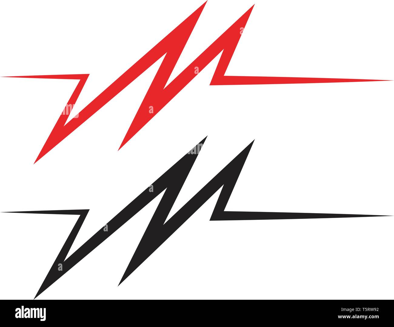 Pulse line ilustration vector template Stock Vector