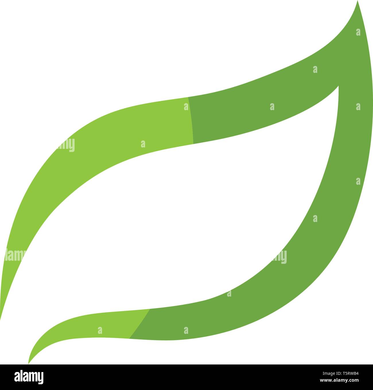 leaf green nature logo and symbol template Vector Stock Vector Image ...