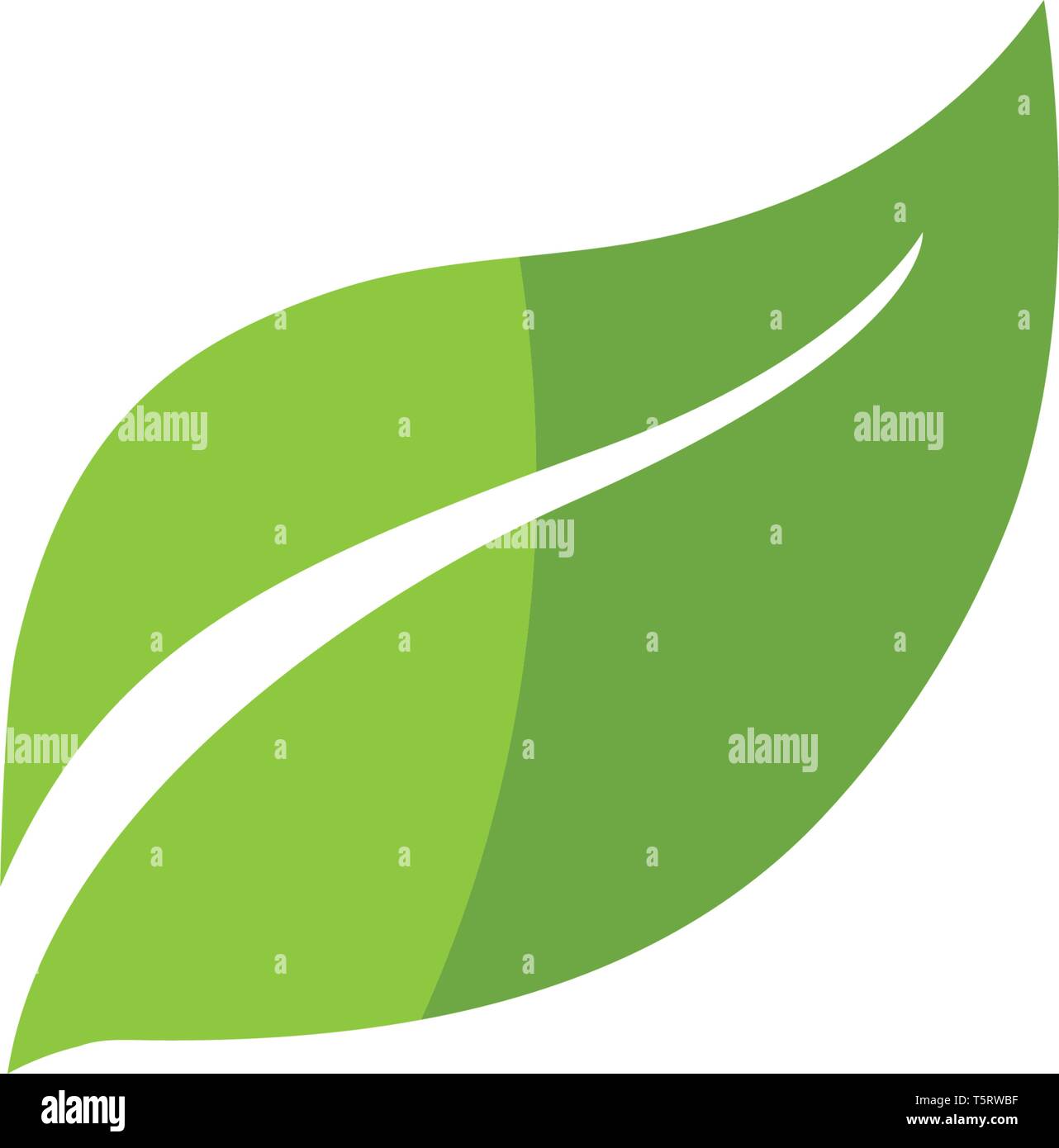 leaf green nature logo and symbol template Vector Stock Vector Image ...