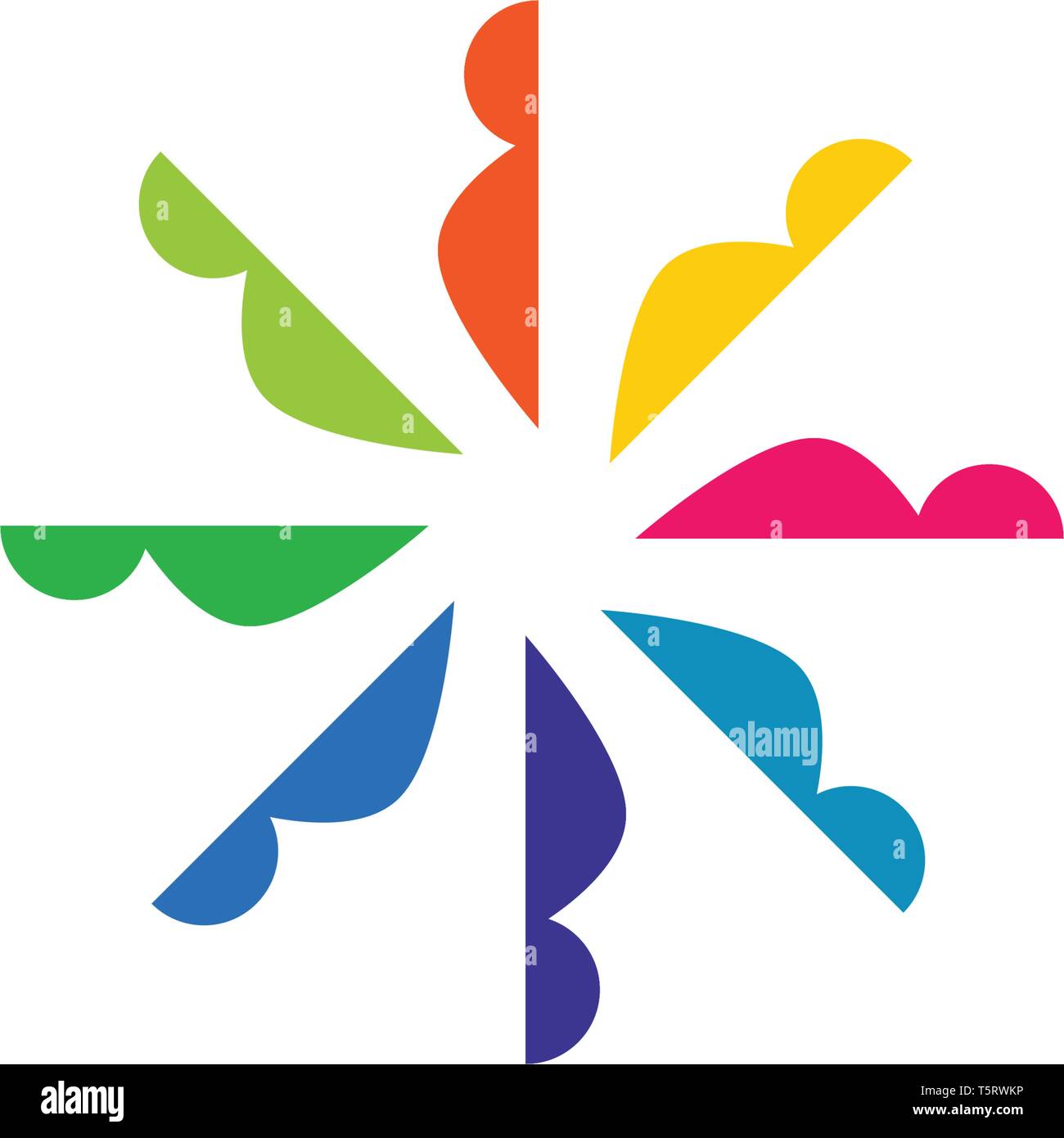 Community, network and social icon design template Stock Vector Image ...