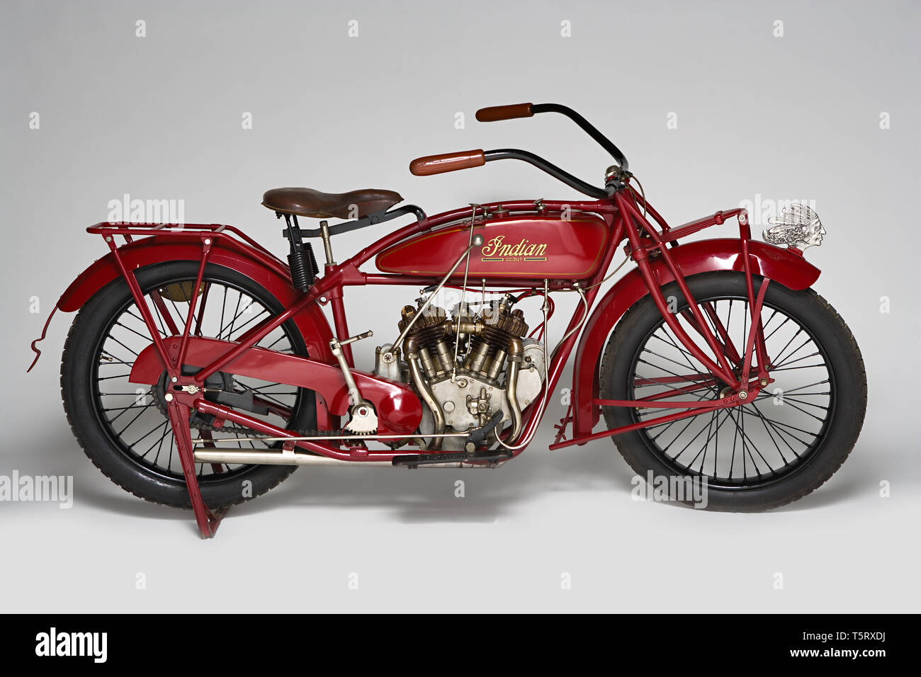 Moto d'epoca Indian Scout.  Marca: Indian modello: Scout nazione: U.S.A. - Springfield anno: 1925 condizioni: restaurata cilindrata:  Stock Photo